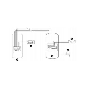 Domofon EURA ADP-09A3 czarny, głośnomówiący