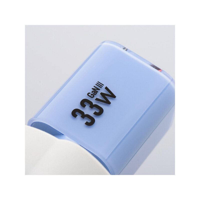 dfc0ff0536e0e517175e7bab19e32e0b_original ŁADOWARKA SIECIOWA Forcell F-Energy GaN III VT-41 33 W 1x USB-C 1x USB-A PD 3.0 QC 4.0 NIEBIESKA