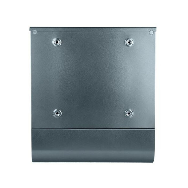 Skrzynka na listy HAITI z gazetnikiem, wizytownikiem i okeinkami, antracyt