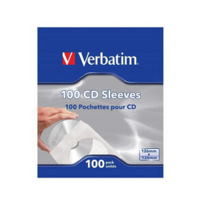 Koperty na CD/DVD Verbatim biały, z okienkiem, (100szt)
