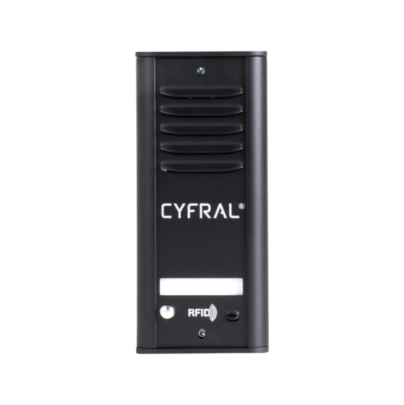 DOMOFON CYFRAL COSMO 1-LOKATORSKI KASETA CZARNA/UNIFON CZARNY