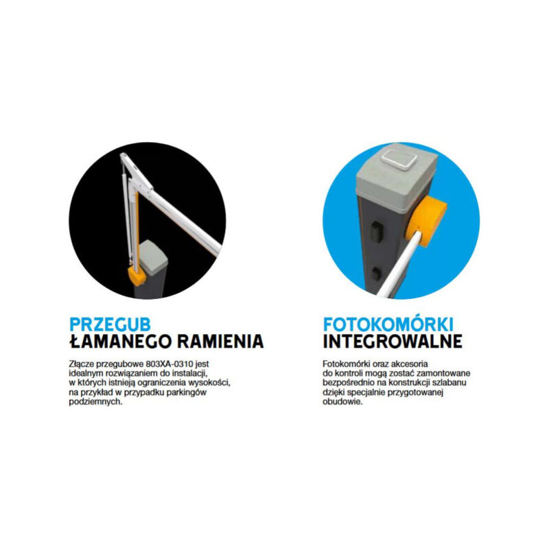 Szlaban CAME LS4 z ramieniem 803XA-0050 do 4m