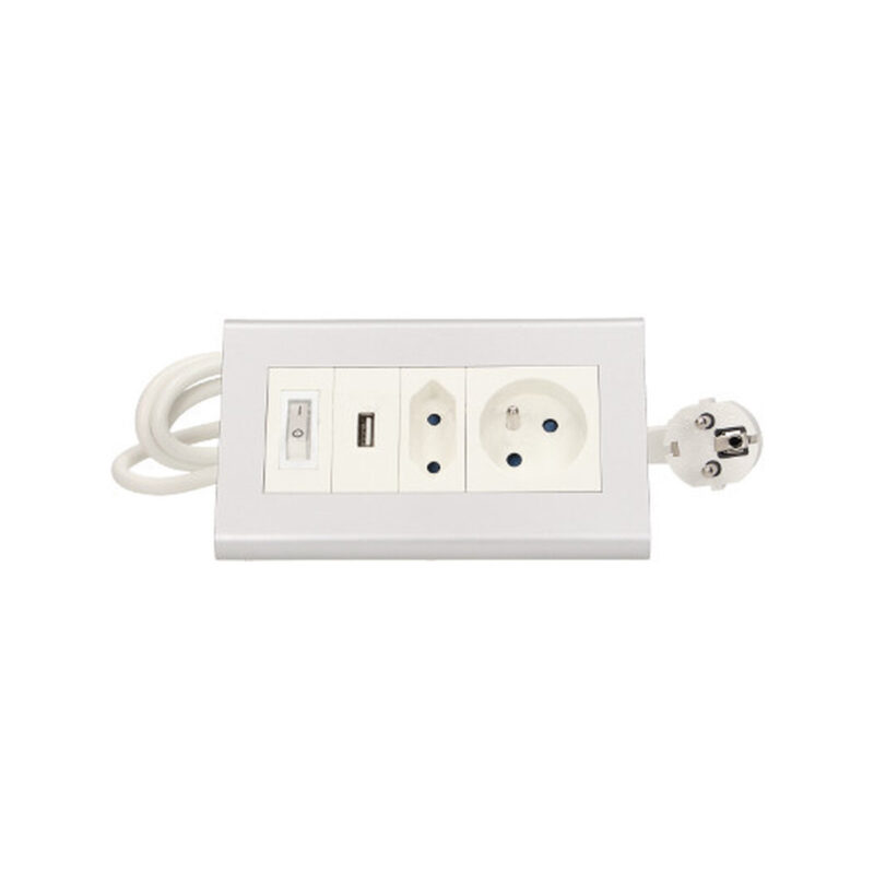 Przedłużacz biurkowy z wyłącznikiem ORNO OR-AE-1328 2x250V AC i USB