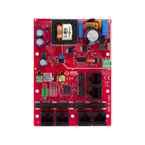 Switch PoE 6 portowy ze zintegrowanym zasilaczem ATTE IPB-5-10A-OF