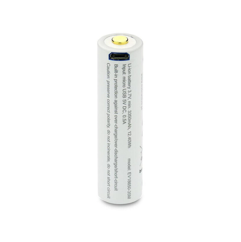 Akumulator 18650 Li-Ion 3,7V everActive 3500mAh (1 szt.) micro-USB z zabezpieczeniem