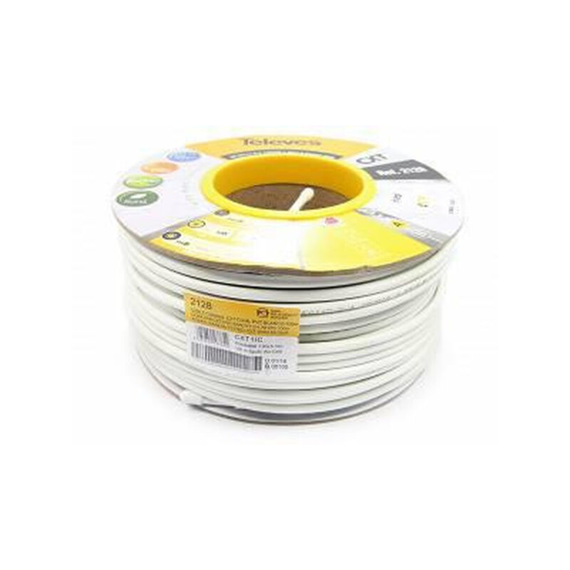 PRZEWÓD KONCENTRYCZNY TELEVES CXT 1.02 CU 79% PVC ref. 2128 - 1m (wewnętrzny)