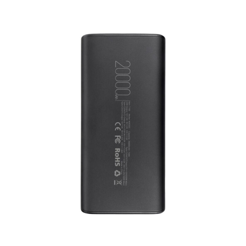 Powerbank Veger 20000 mAh 100 W PD QC 3.0 USB-A 2x USB-C czarny