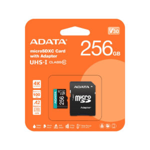 Adata Karta pamięci microSD Premier Pro 256 GB UHS1 U3 V30 A2 + adapter