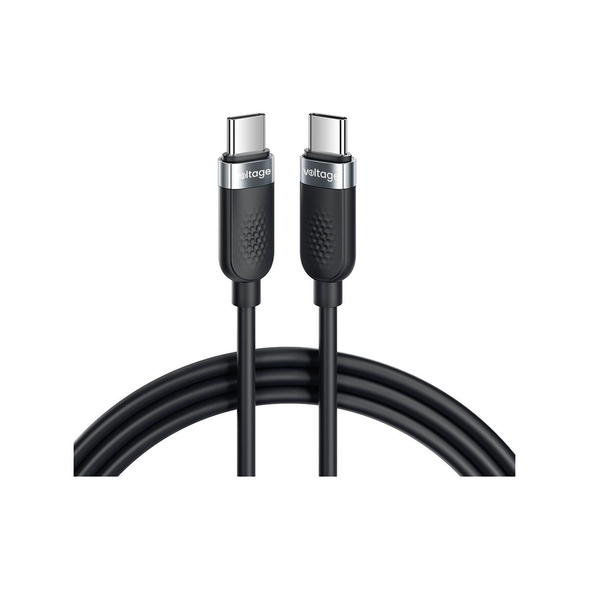 Kabel USB-C / USB-C Voltage Silicone 100W PD 100cm czarny