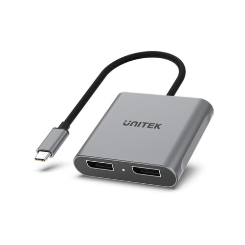 Unitek V1404A Adapter USB-C na 2x port DP 1.4 8K 60Hz
