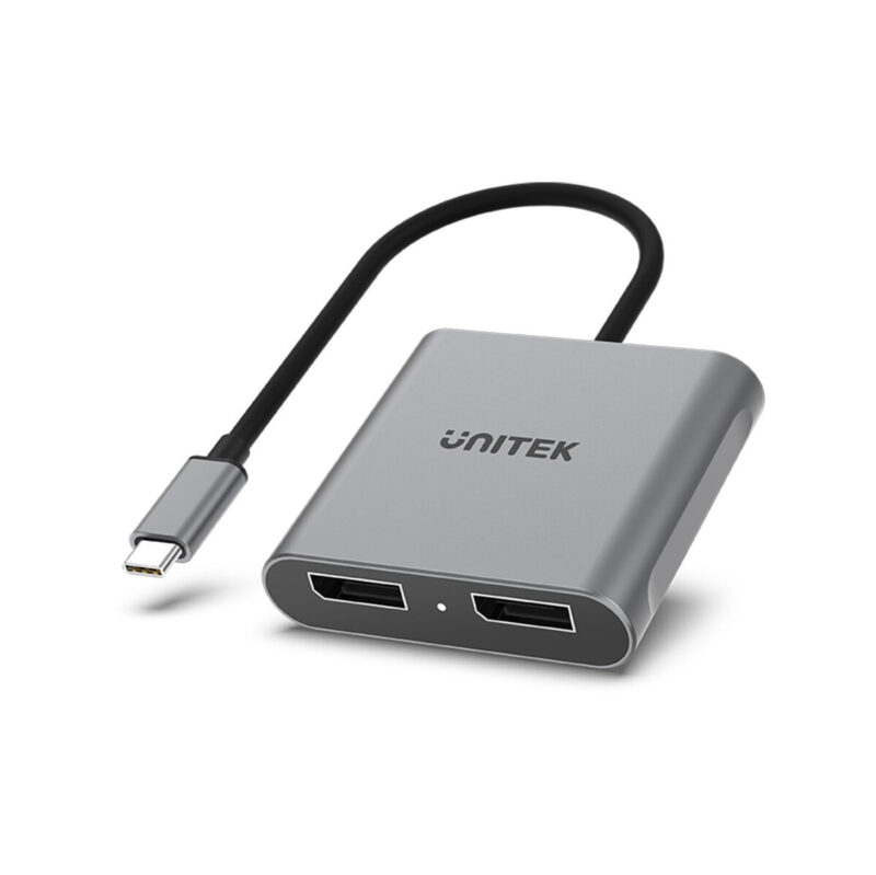 Unitek V1404A Adapter USB-C na 2x port DP 1.4 8K 60Hz
