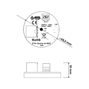 Zestaw aktywnych konwerterów ATTE ETH-2wire-A-SET2
