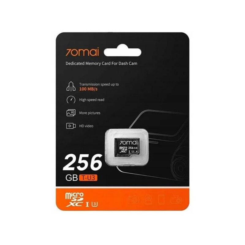 Wideorejestrator 70mai X800 4K Dual Czarna + karta 70mai SD 256GB