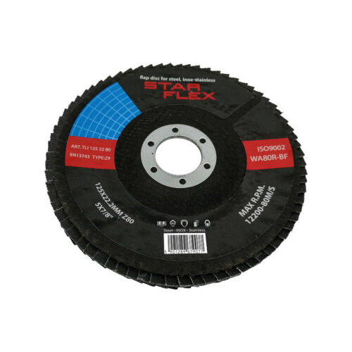 Tarcza listkowa Star Flex T29 125-22 gran 80 INOX TLI1252280