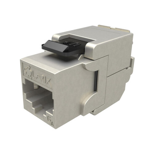 Moduł Keystone samozaciskowy Solarix Cat.6A STP RJ45 SXKJ-10G-STP-BK-SA