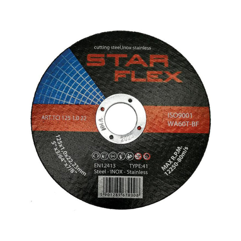 Tarcza tnąca Star Flex T41-125-1,0 WA60T-BF-INOX TCI1251022