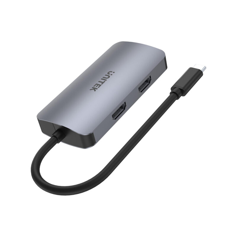 Unitek D1051A Hub USB-C 1xUSB 3.1 Gen1 VGA 2xHDMI PD MST