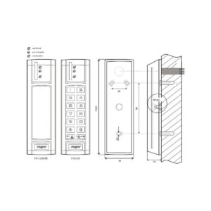 Czytnik zbliżeniowy ROGER PRT12EM-BK