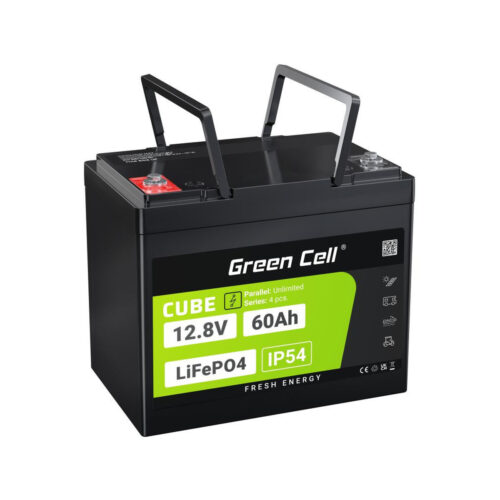 AKUMULATOR LITOWO-ŻELAZOWO-FOSFORANOWY LiFePO4 Green Cell Cube 12.8V 60Ah LFPGC12V60AH