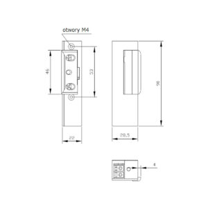 ZACZEP ELEKTRA R3 BEZ BLOKADY LEWY