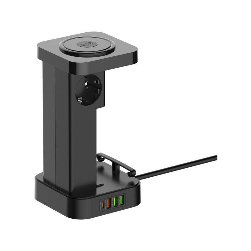 Stacja zasilająca Newell GaN Power Cube 8w1 z ładowarką indukcyjną