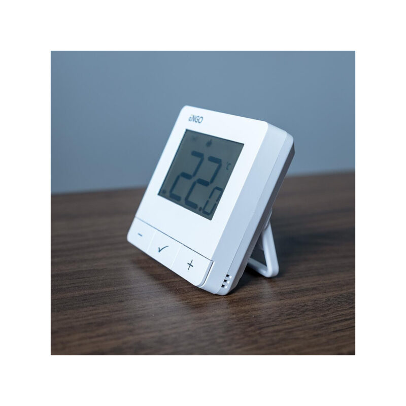ENGO Controls E20i-W - Regulator temperatury, bezprzewodowy, bateryjny, Wi-Fi, Internetowy, biały, 868MHz