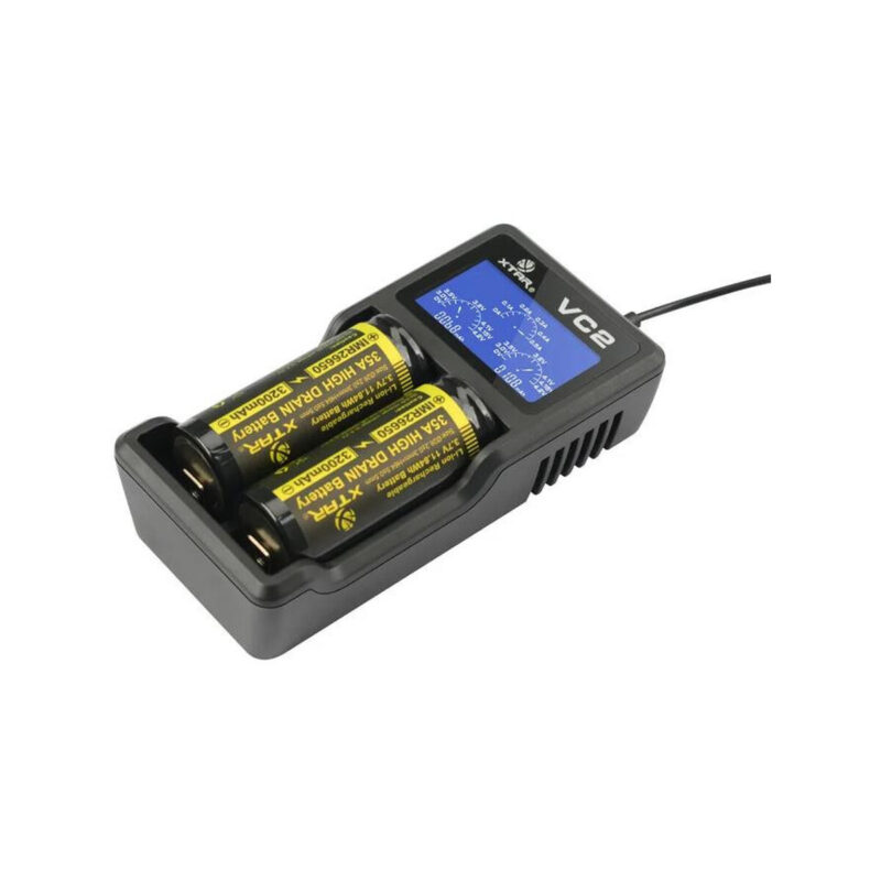 Ładowarka do akumulatorów cylindrycznych Li-ion / Ni-MH AA / AAA / 18650 Xtar VC2