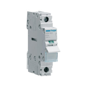 Rozłącznik izolacyjny, szer. 1 moduł. 1P, 63A HAGER SBN163