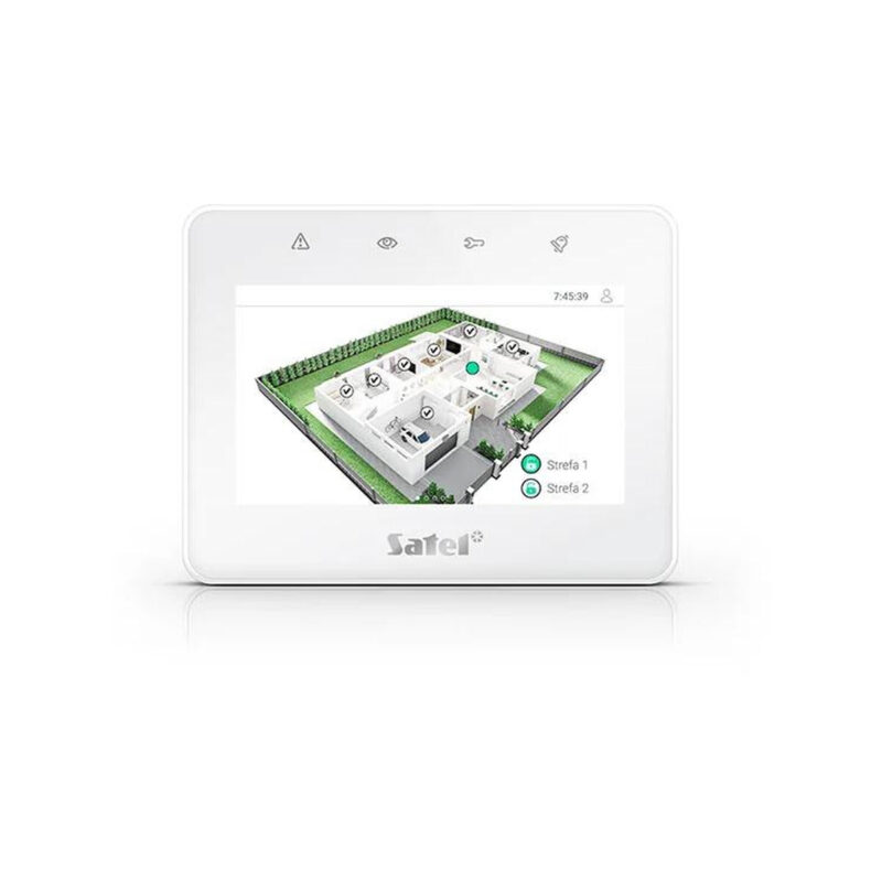 SATEL Manipulator z ekranem dotykowym 4,3" INT-TSG2R-W biały