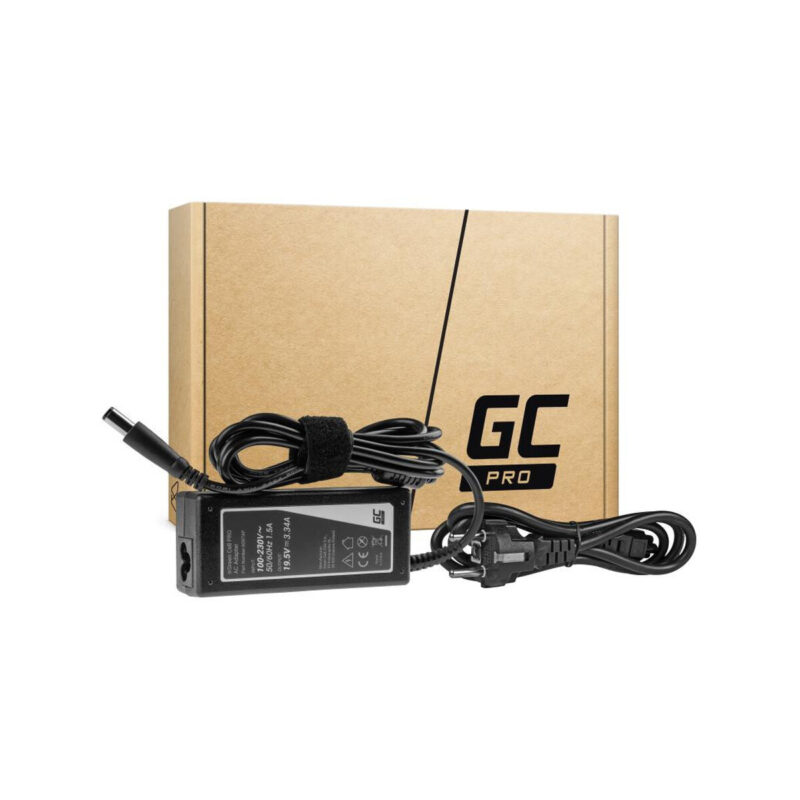 ZASILACZ ŁADOWARKA DO LAPTOPA DELL Green Cell PRO AD07AP 19,5V 3,34A 65W 7,4mm/5,0mm