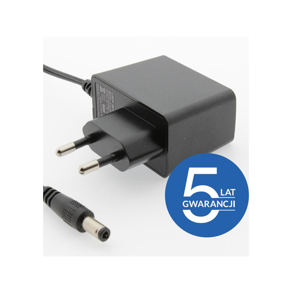 ZASILACZ WTYCZKOWY ESPE 12V 1A 12W WTYK PROSTY 2,1x5,5mm 5 LAT GW.