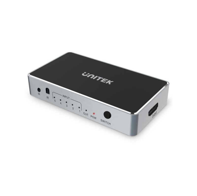 Unitek Przełącznik sygnału HDMI 1.4b 5 IN-1 OUT 4K