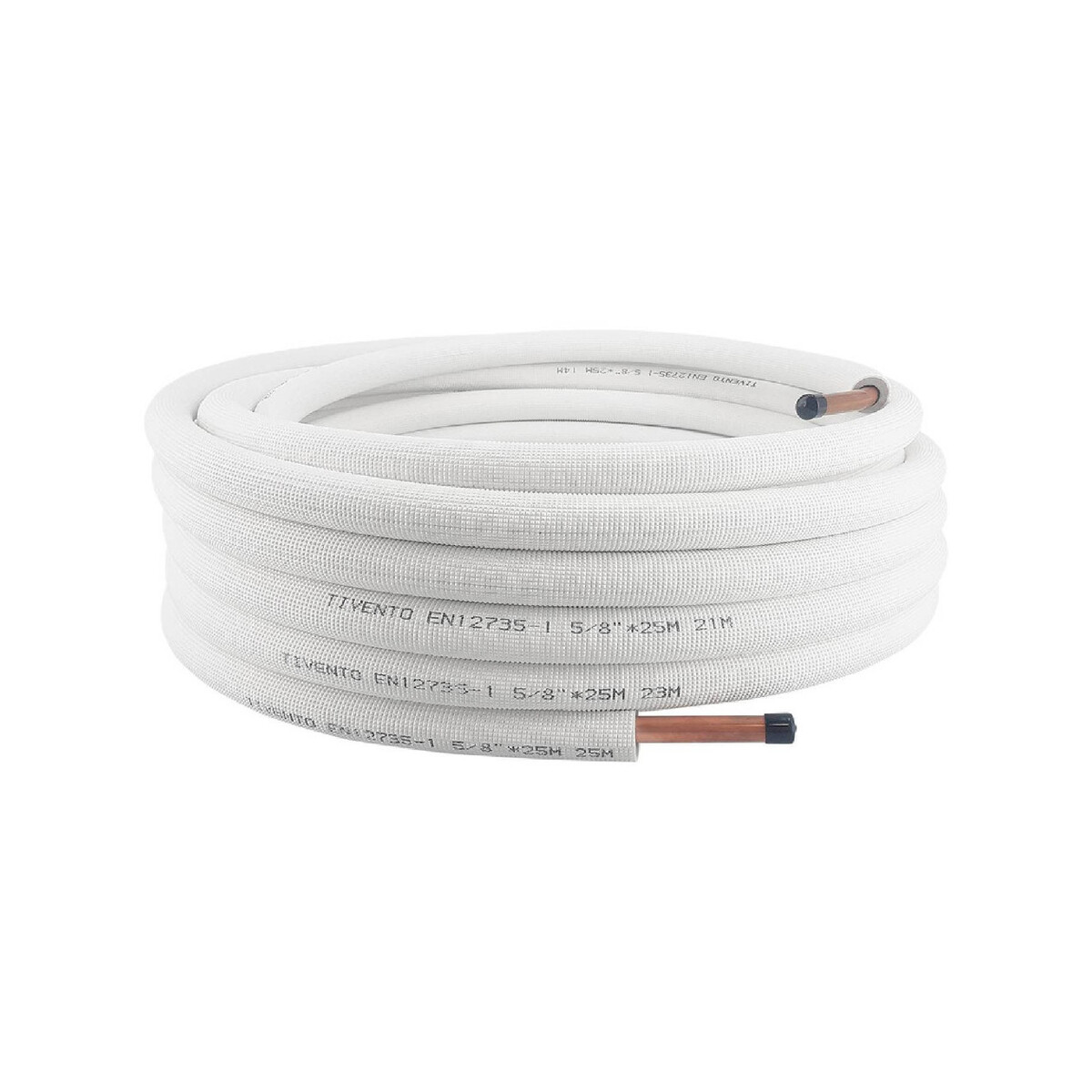 Rura Miedziana w otulinie 1/2 krąg 25 m Tivento Flex