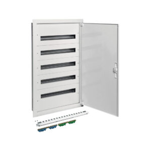 Rozdzielnica podtynkowa z zaciskami PE/N 5R/120M (5x24) I kl. IP40 Hager FW524FT