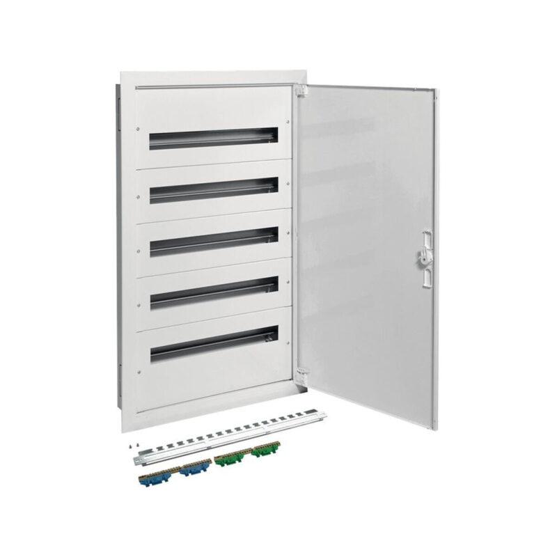 Rozdzielnica podtynkowa z zaciskami PE/N 5R/120M (5x24) I kl. IP40 Hager FW524FT