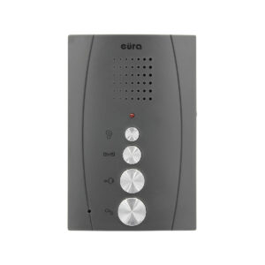 DOMOFON ''EURA'' ADP-51A3 ''DIFESA'' - 1-rodzinny, 2 unifony, interkom, grafit