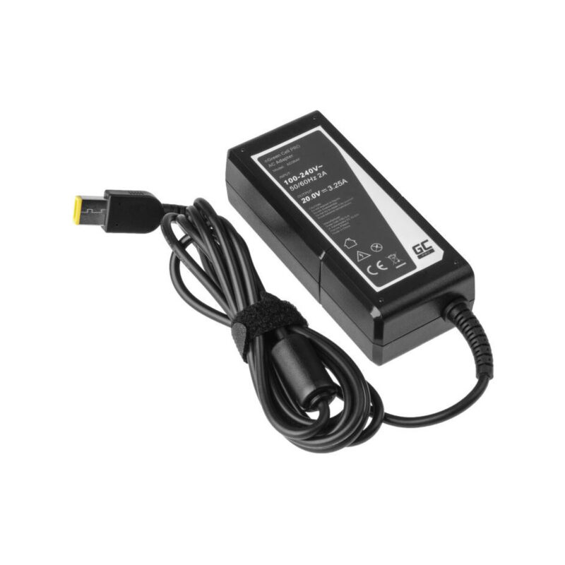 ZASILACZ ŁADOWARKA DO LAPTOPA LENOVO Green Cell PRO AD38AP 20V 3,25A 65W Slim Tip