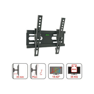 UCHWYT DO TV LCD/LED 14-42" 35KG AR-46 ART reg. w pionie