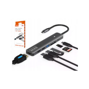 HUB ADAPTER USB-C 7w1 HDMI 4K USB 3.0 SD PD Zenwire BS-HC703