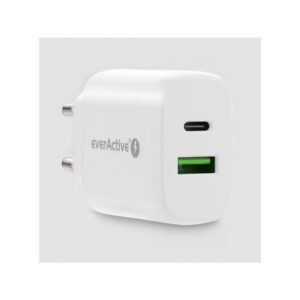 ŁADOWARKA SIECIOWA everActive SC-370Q 25W 1xUSB-C 1xUSB-A PD PPS