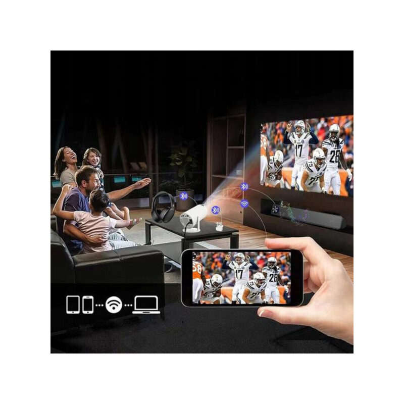 Przenośny Projektor Zenwire R1 Full HD Android Wifi Bluetooth Obrotowy