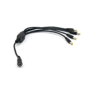 ROZGAŁĘŹNIK NA 5 WTYKÓW 2,1/5,5 Z GNIAZDEM