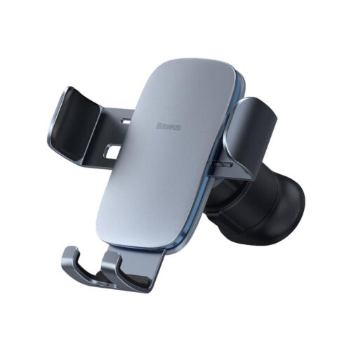 Uchwyt samochodowy na telefon do kratki nawiewu Baseus Metal Age II Gravity, srebrny