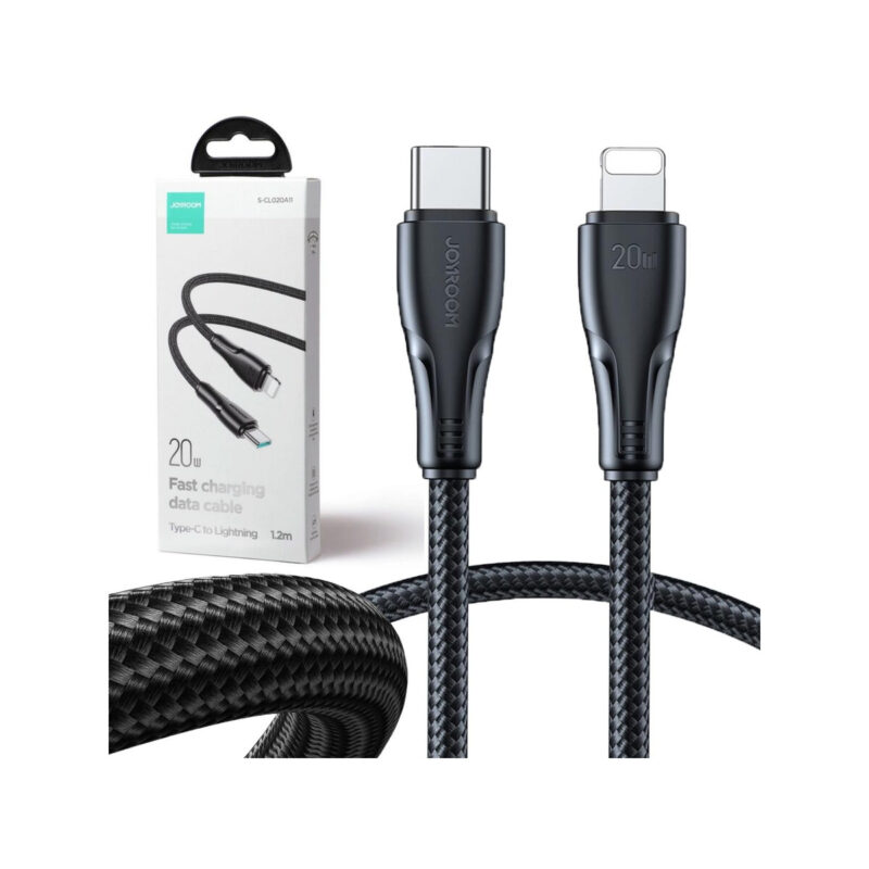 Kabel USB-C / Lightning Joyroom S-CL020A11 120cm 20W w oplocie czarny