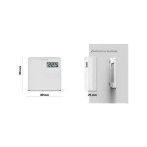 Bezprzewodowy dwustanowy regulator pokojowy biały ST-294v2 Tech sterowniki