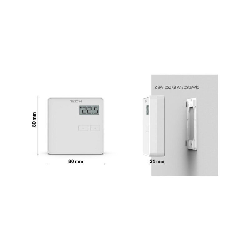Bezprzewodowy dwustanowy regulator pokojowy biały ST-294v2 Tech sterowniki