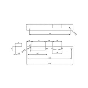 SZYLD ELEKTRA KĄTOWY DŁUGI PRAWY MAL.