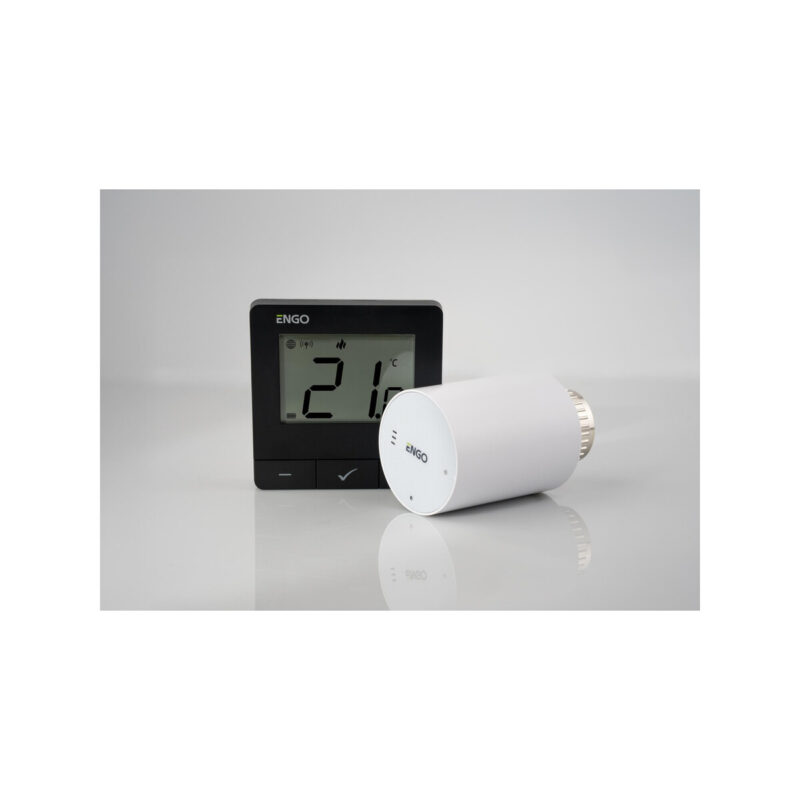 ENGO Controls Inteligentny zestaw ogrzewania Czarny (E25-BATB-4 + ETRV-M30 + EPlug WiFi)