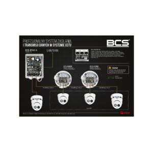 Switch POE BCS POWER BCS-xPoE3/EXT-PP