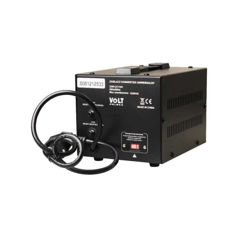 Transformator VOLT POLSKA 230V/110V 1000VA